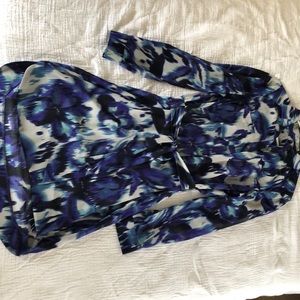 Sheer dress with beige under slip